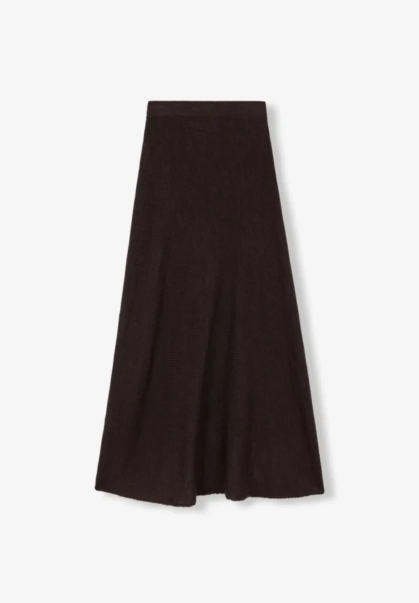 scalperscompany Falda Midi Punto Bajo Asimetrico-Mujer Total Look