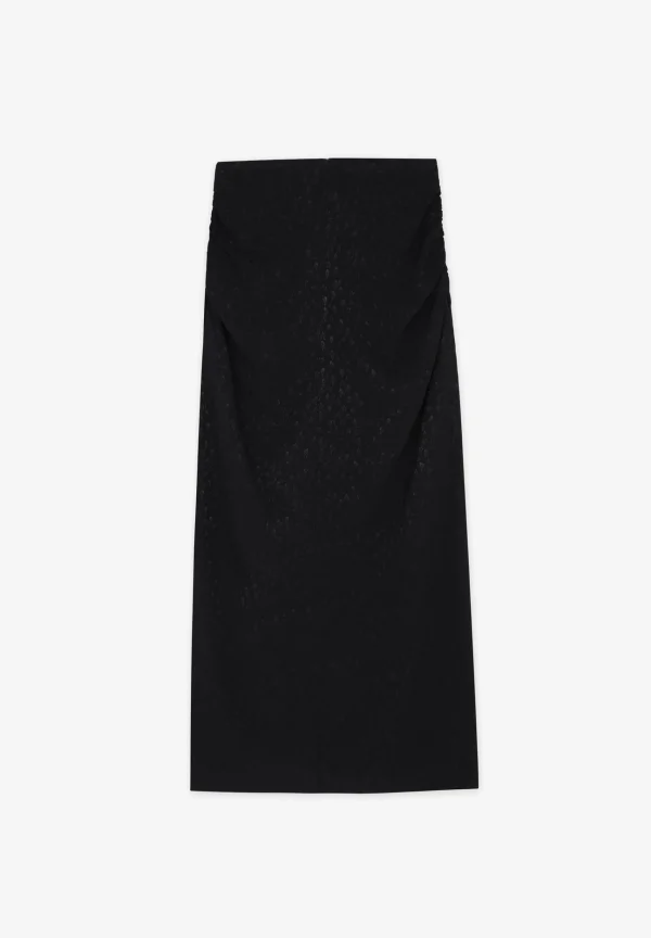 scalperscompany Falda Midi Skull Star-Mujer Total Look