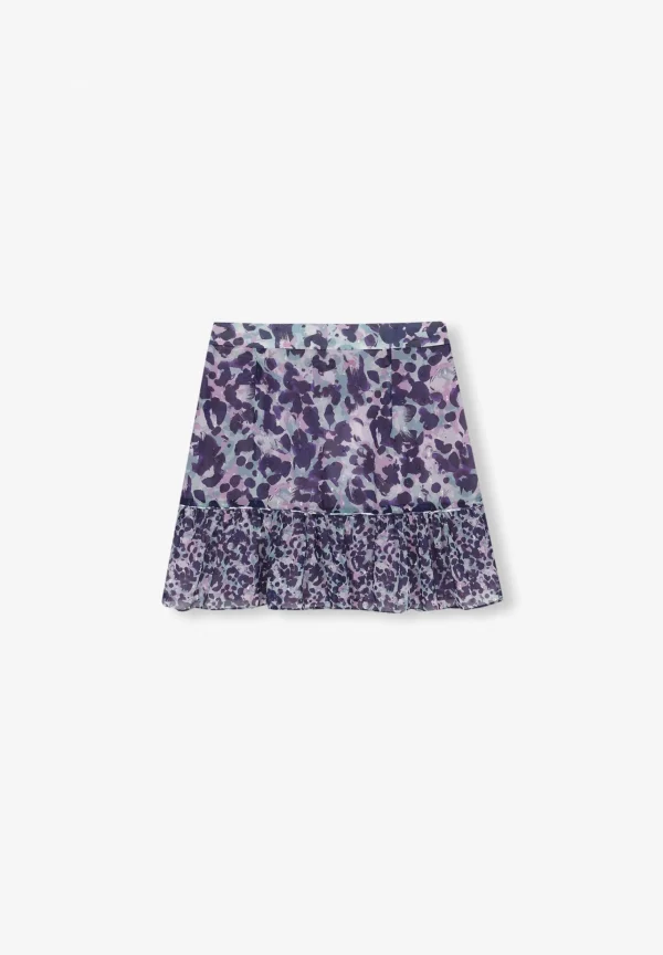 scalperscompany Falda Mini Animal Print-Mujer Total Look