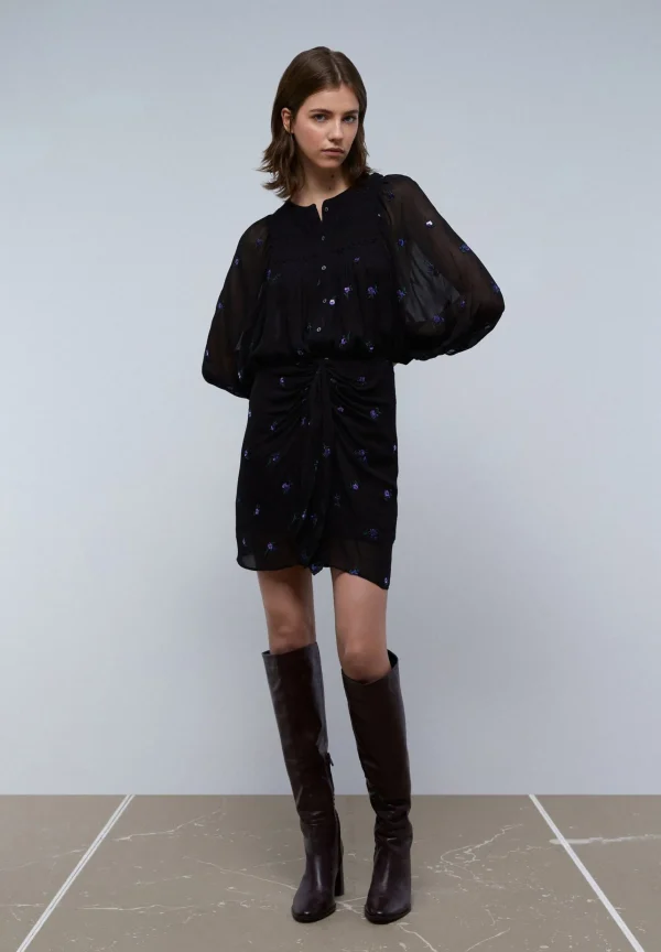 scalperscompany Falda Mini Nudo Detalle Flores-Mujer Faldas