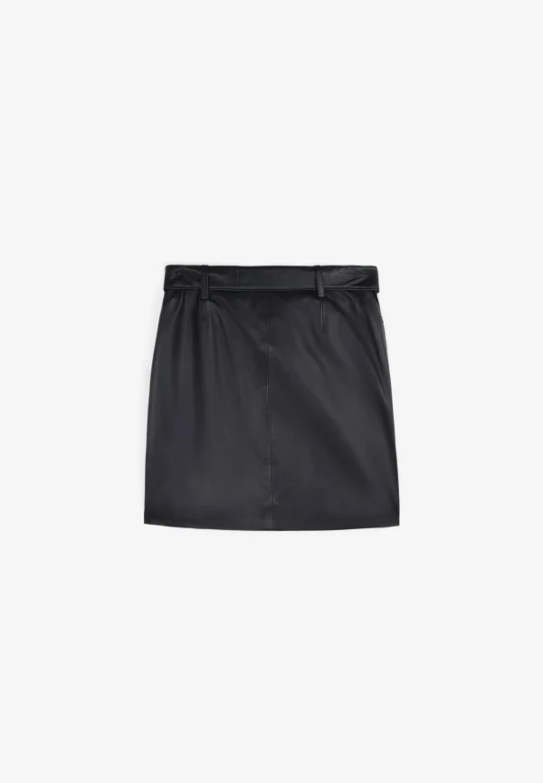 scalperscompany Falda Mini Piel Cinturon-Mujer Faldas