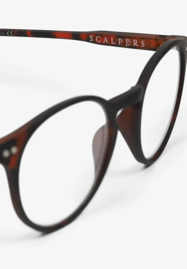 scalperscompany Gafas Pasta Redondas-Hombre Gafas