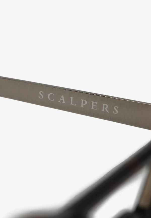 scalperscompany Gafas Sol Redonda Protector Lateral-Hombre Gafas