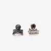 scalperscompany Gemelos Calaveras Plateados-Hombre Gemelos