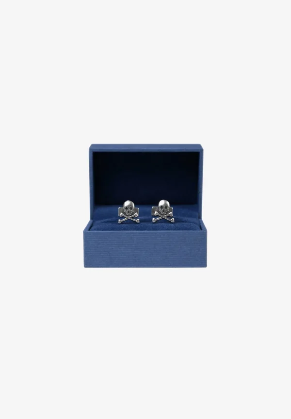 scalperscompany Gemelos Calaveras Plateados-Hombre Gemelos