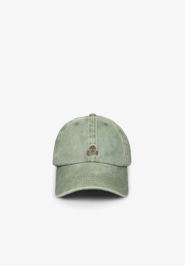 scalperscompany Gorra Lavada Calavera-Niños Gorras Y Gorros