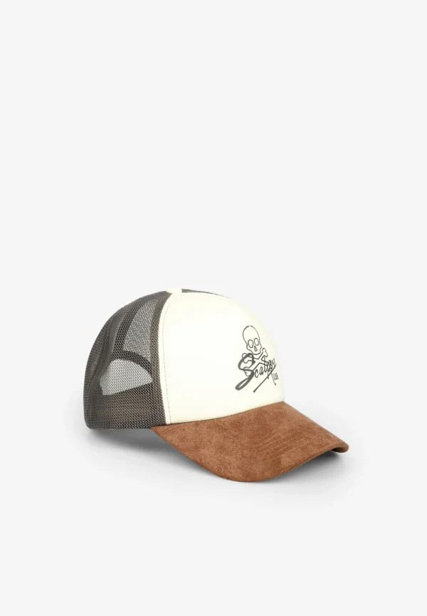 scalperscompany Gorra Trucker Calavera Frontal-Hombre Gorras
