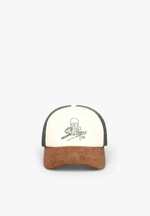 scalperscompany Gorra Trucker Calavera Frontal-Hombre Gorras