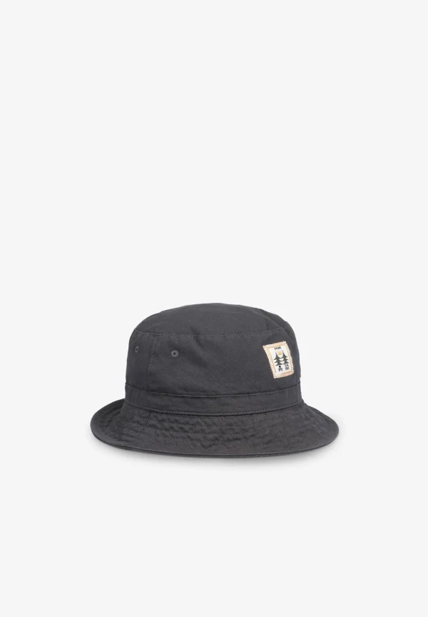 scalperscompany Gorro Bucket Canvas Parche-Niños Gorras Y Gorros
