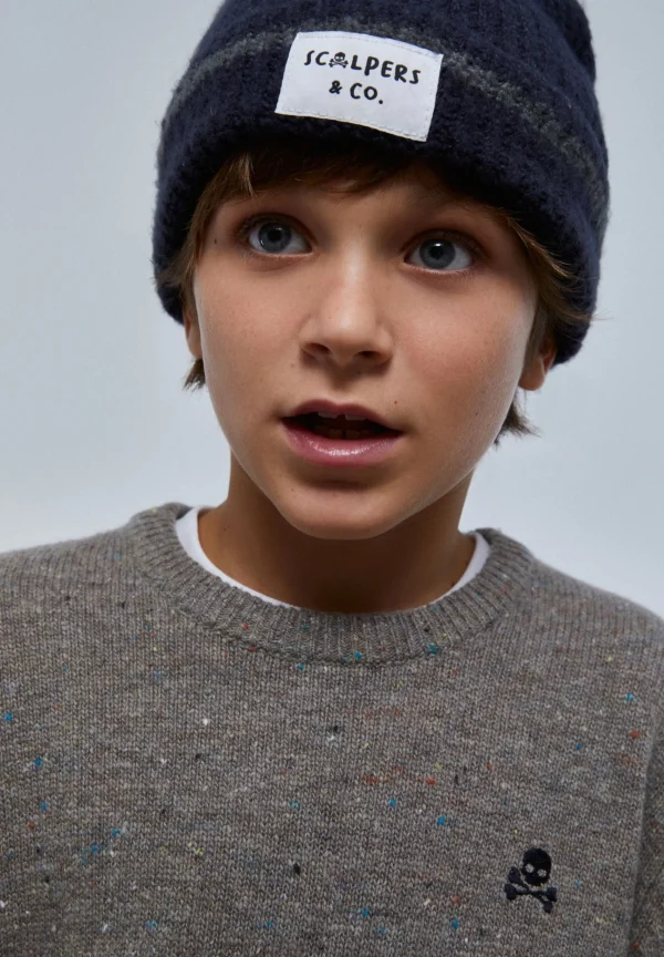 scalperscompany Gorro Punto Raya-Niños Gorras Y Gorros