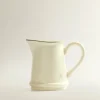 scalperscompany Jarra Leche Ceramica Detalle Filo-Home Vajilla