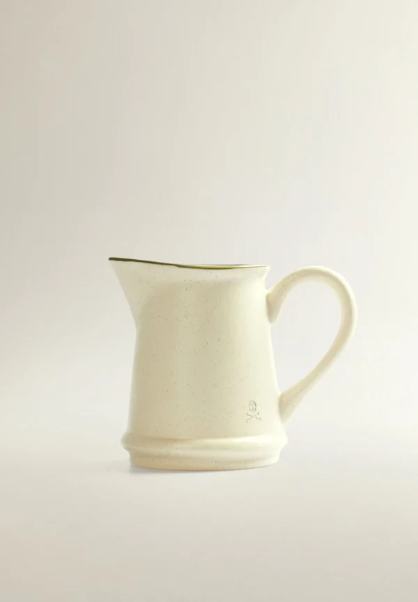 scalperscompany Jarra Leche Ceramica Detalle Filo-Home Vajilla