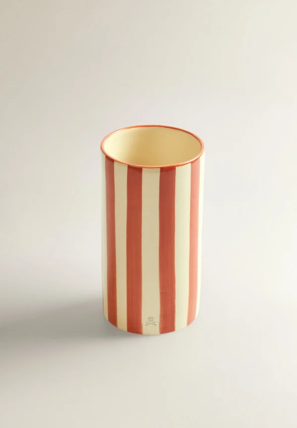 scalperscompany Jarron Ceramica Rayas-Home Jarrones