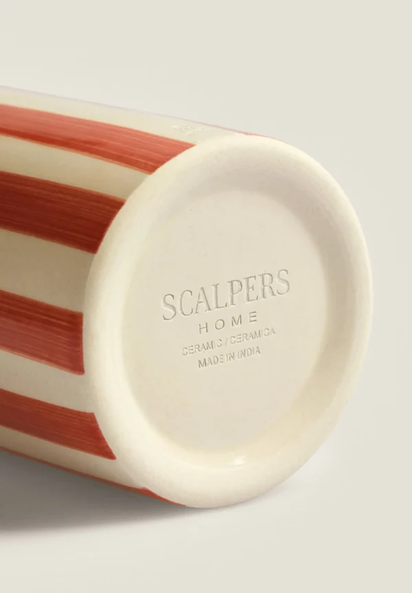 scalperscompany Jarron Ceramica Rayas-Home Jarrones