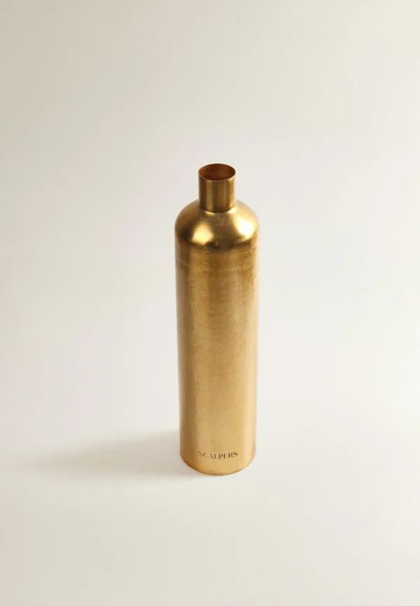 scalperscompany Jarron Decorativo Metal Dorado-Home Jarrones