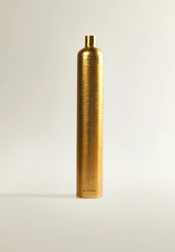 scalperscompany Jarron Decorativo Metal Dorado-Home Jarrones