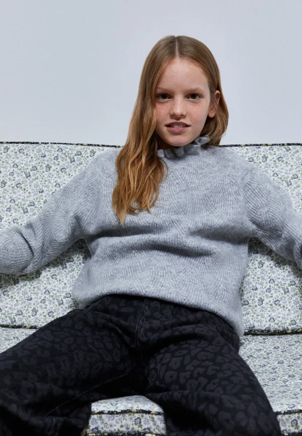 scalperscompany Jeans Culotte Animal Print-Niños Pantalones Y Petos