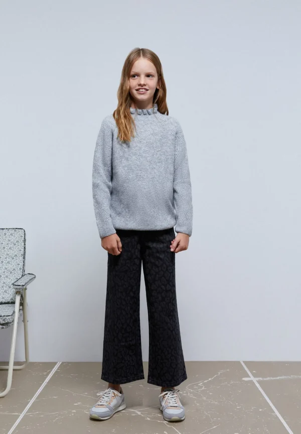 scalperscompany Jeans Culotte Animal Print-Niños Pantalones Y Petos