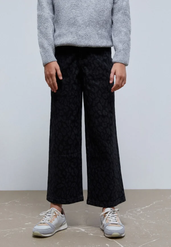 scalperscompany Jeans Culotte Animal Print-Niños Pantalones Y Petos