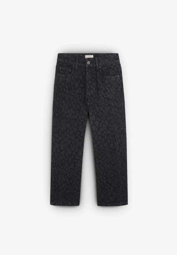 scalperscompany Jeans Culotte Animal Print-Niños Pantalones Y Petos