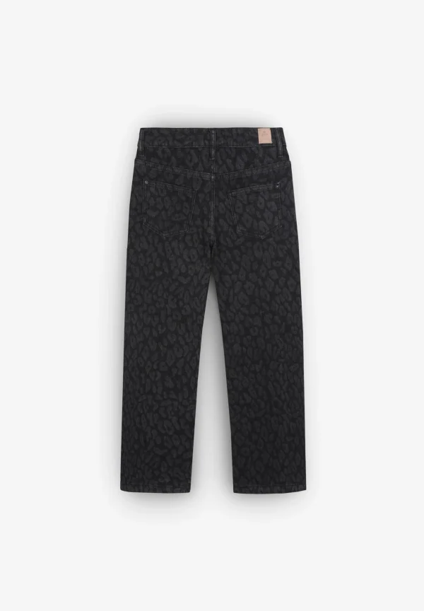 scalperscompany Jeans Culotte Animal Print-Niños Pantalones Y Petos