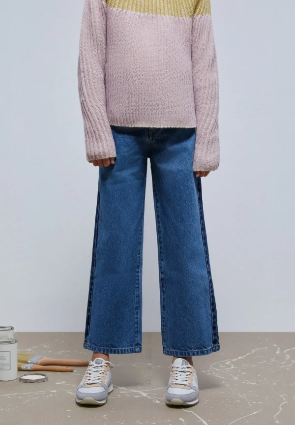 scalperscompany Jeans Culotte Bicolor-Niños Pantalones Y Petos