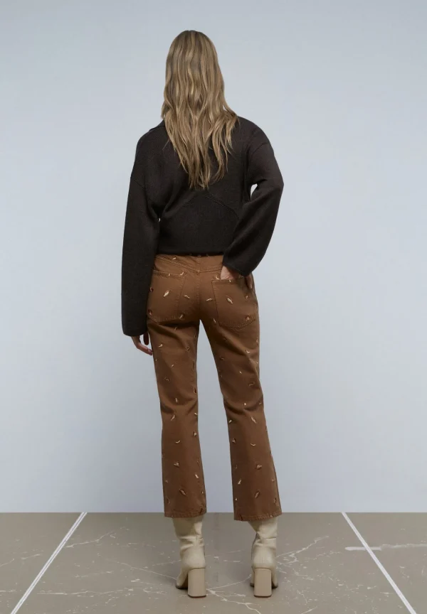 scalperscompany Jeans Flare Detalle Bordados-Mujer Jeans
