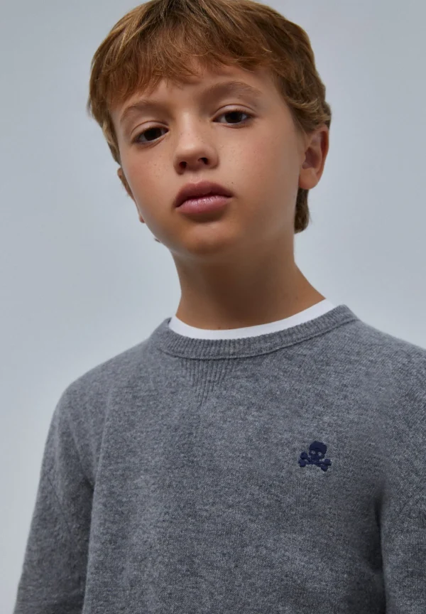 scalperscompany Jersey Calavera Coderas-Niños Jerséis Y Cárdigans