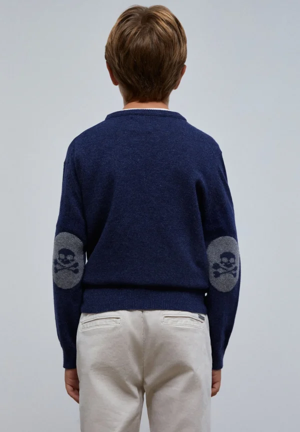 scalperscompany Jersey Calavera Coderas-Niños Jerséis Y Cárdigans