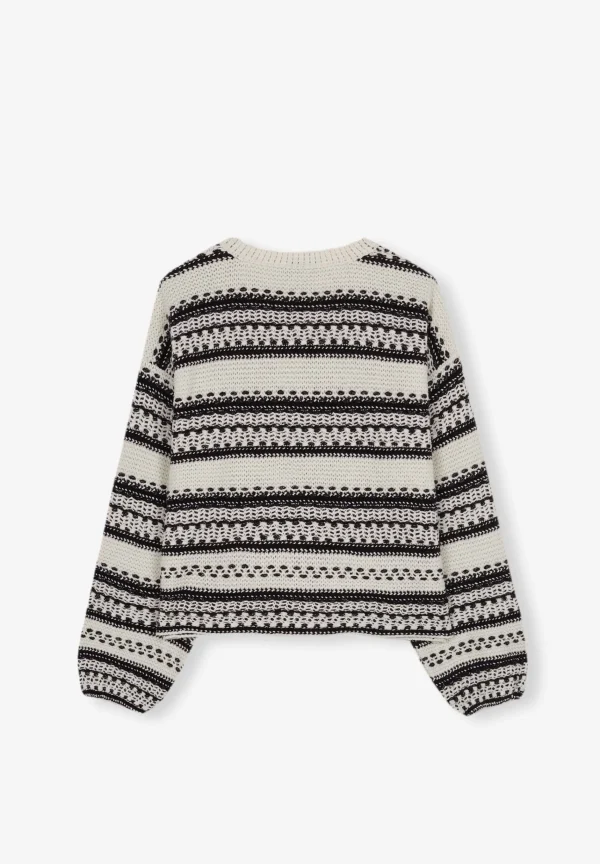 scalperscompany Jersey Crochet Rayas-Mujer Punto