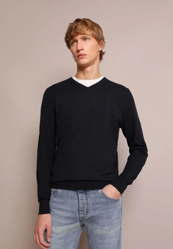 scalperscompany Jersey Cuello Pico Calavera-Hombre Jerséis Y Cárdigans