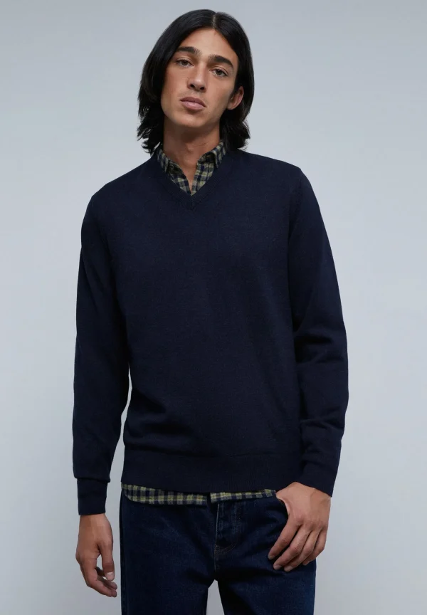 scalperscompany Jersey Cuello Pico Calavera-Hombre Jerséis Y Cárdigans