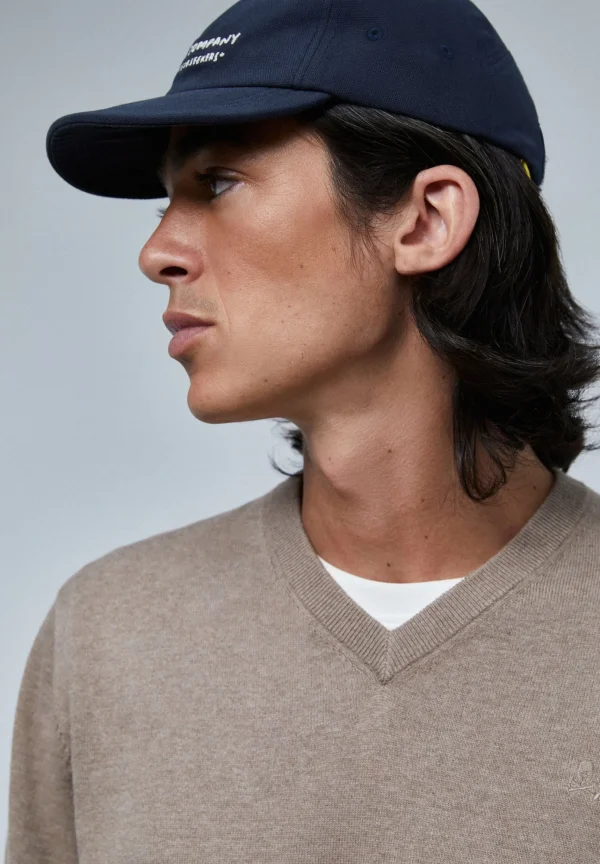 scalperscompany Jersey Cuello Pico Calavera-Hombre Jerséis Y Cárdigans