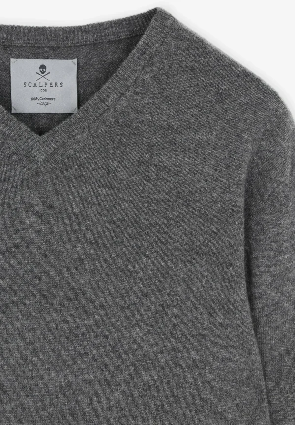 scalperscompany Jersey Cuello Pico Cashmere-Hombre Jerséis Y Cárdigans