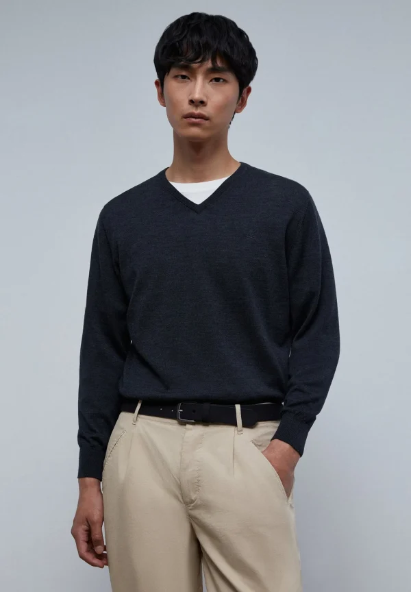 scalperscompany Jersey Cuello Pico Lana-Hombre Jerséis Y Cárdigans