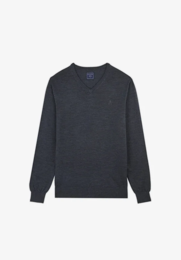 scalperscompany Jersey Cuello Pico Lana-Hombre Jerséis Y Cárdigans