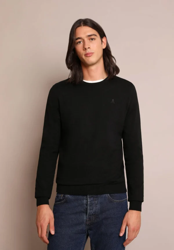 scalperscompany Jersey Cuello Redondo Calavera-Hombre Jerséis Y Cárdigans
