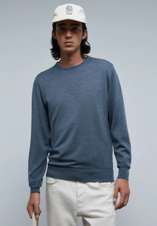 scalperscompany Jersey Cuello Redondo Calavera-Hombre Jerséis Y Cárdigans