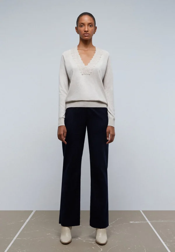 scalperscompany Jersey Detalle Encaje-Mujer Punto