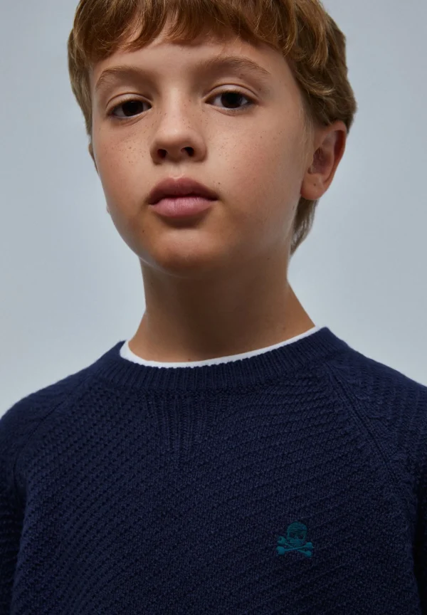 scalperscompany Jersey Estructura Manga Ranglan-Niños Jerséis Y Cárdigans