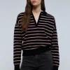 scalperscompany Jersey Polo Rayas Bicolor-Mujer Punto