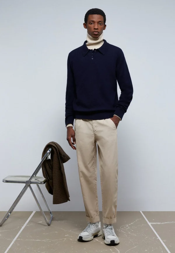 scalperscompany Jersey Premium Polo Punto-Hombre Jerséis Y Cárdigans