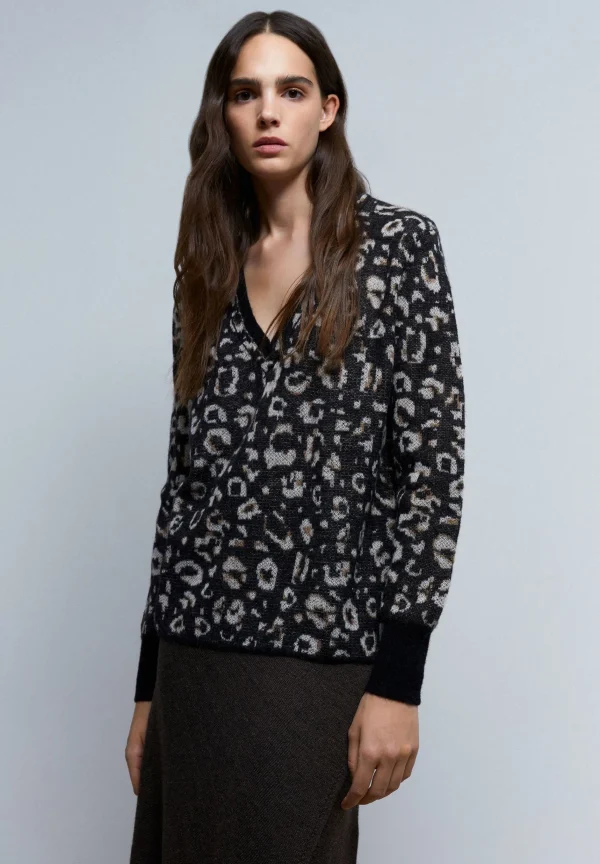 scalperscompany Jersey Punto Animal Print-Mujer Punto