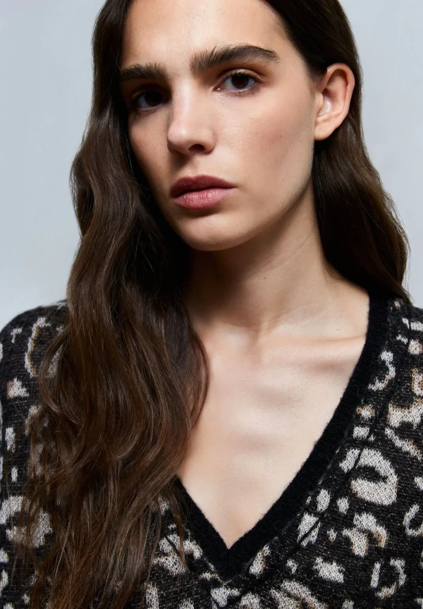 scalperscompany Jersey Punto Animal Print-Mujer Punto