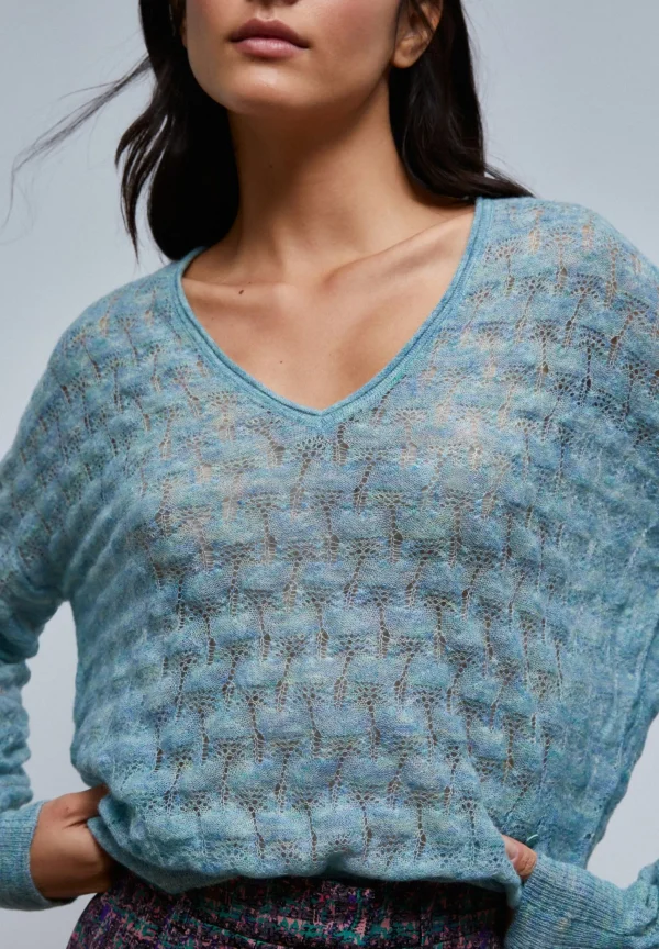 scalperscompany Jersey Punto Calados-Mujer Punto
