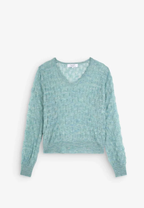 scalperscompany Jersey Punto Calados-Mujer Punto