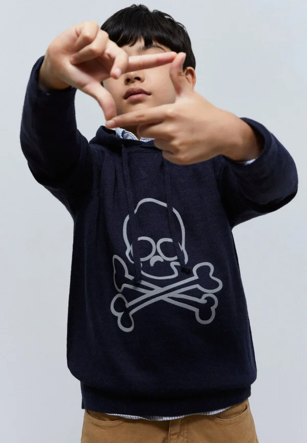 scalperscompany Jersey Punto Calavera-Niños Jerséis Y Cárdigans