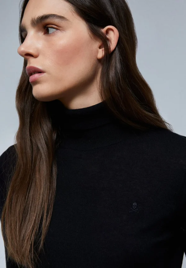 scalperscompany Jersey Punto Cuello Alto-Mujer Punto