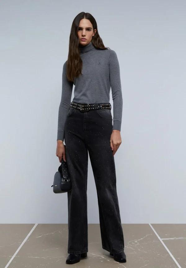 scalperscompany Jersey Punto Cuello Alto-Mujer Punto