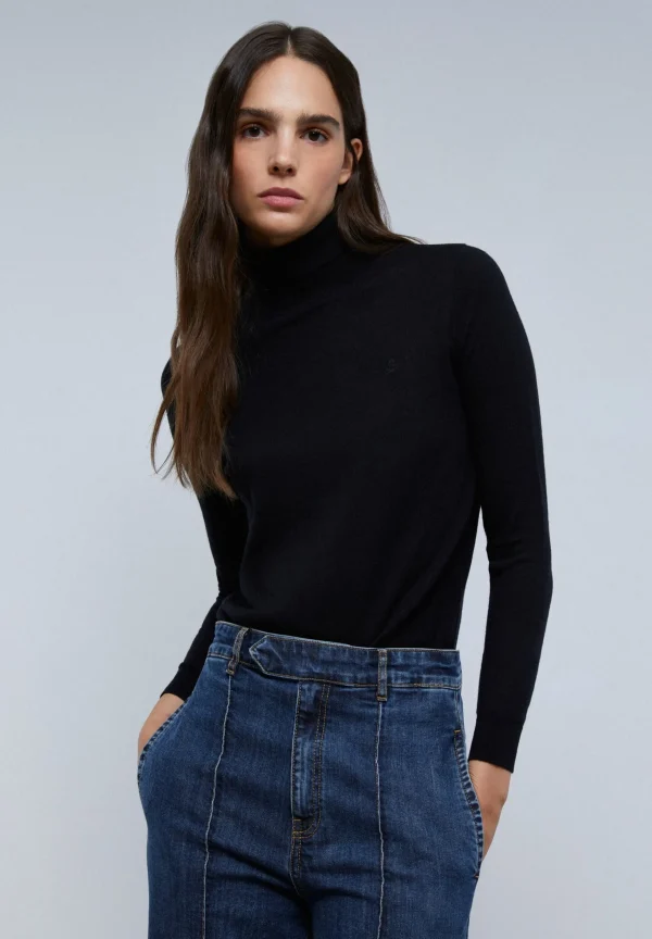 scalperscompany Jersey Punto Cuello Alto-Mujer Punto
